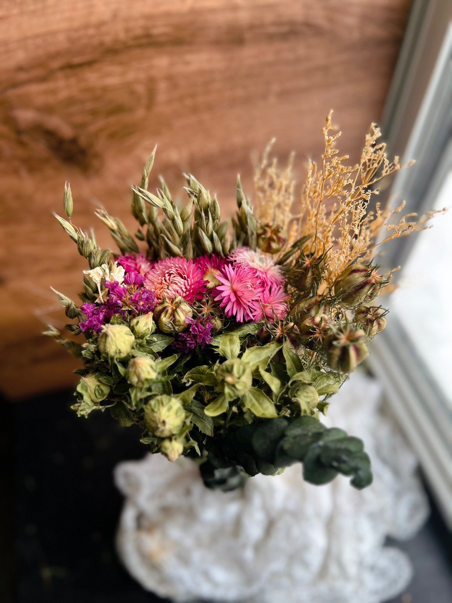 Dried flower bouquets