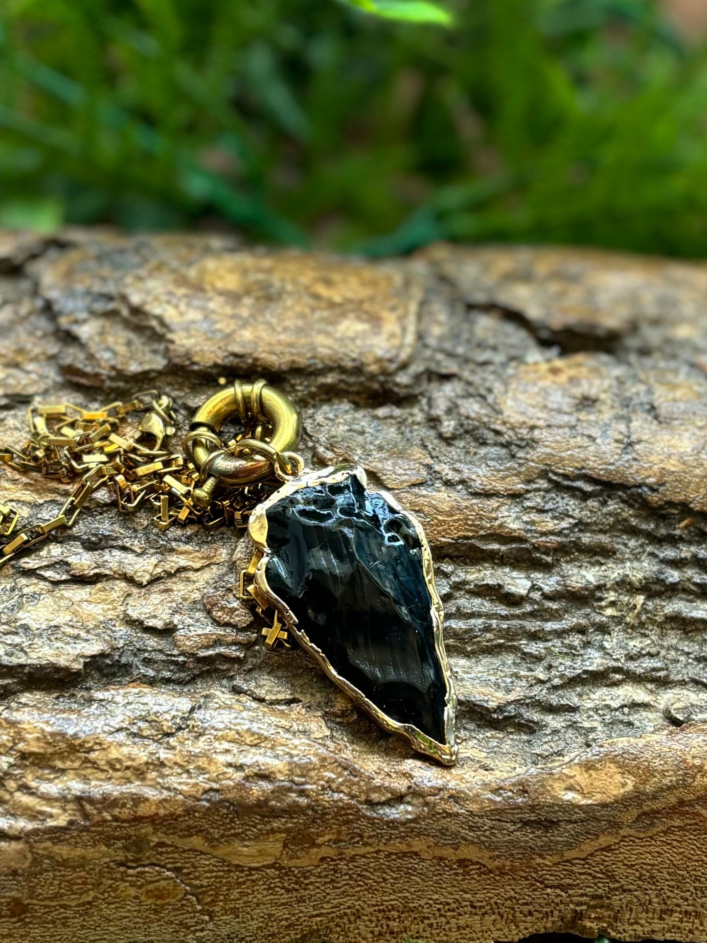 Obsidian Arrowhead Necklace