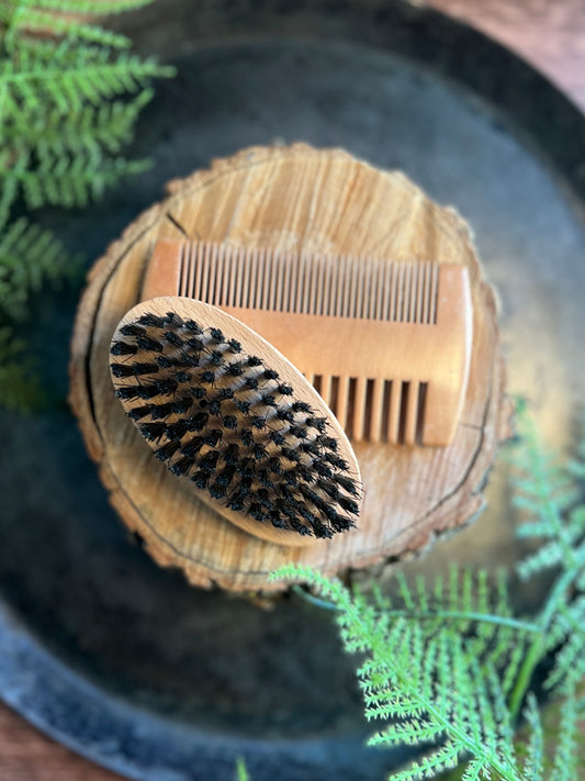 Beard Comb and Brush Set