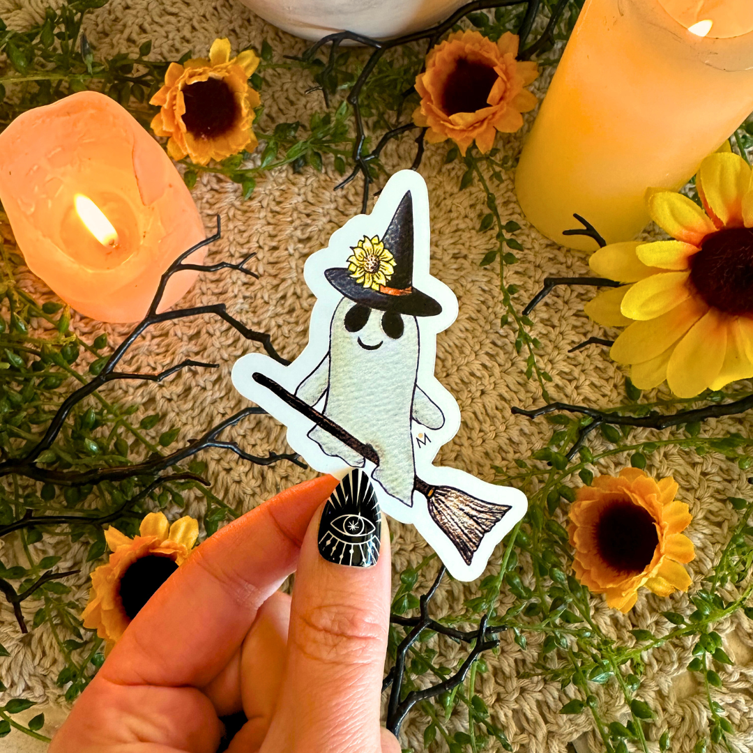 Witchy Ghost Sticker