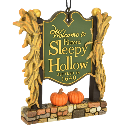 Welcome to Sleepy Hollow Sign Halloween Ornament Decoration
