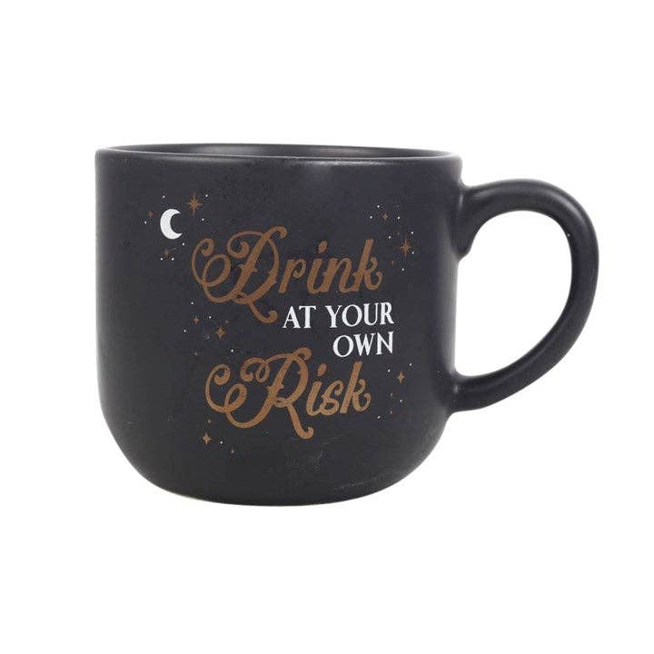 Drink At Your Own Risk Skull Mug