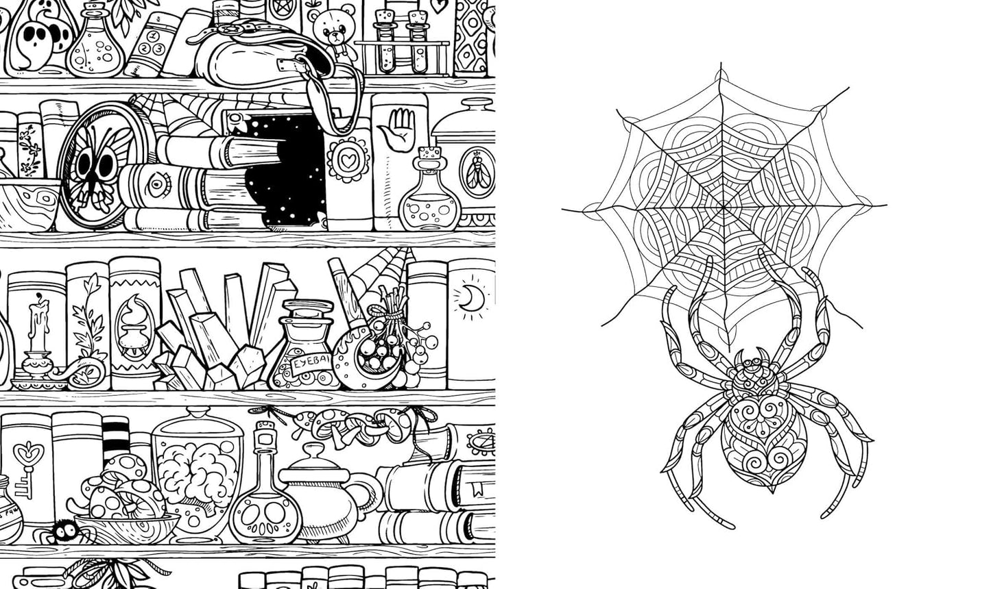 Dark Academia Colouring Book