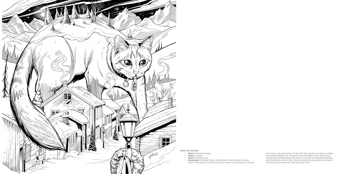 A Creepy Krampus Colouring Book