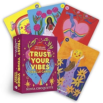 Trust Your Vibes Oracle Cards: A 50-Card Deck with Guidebook