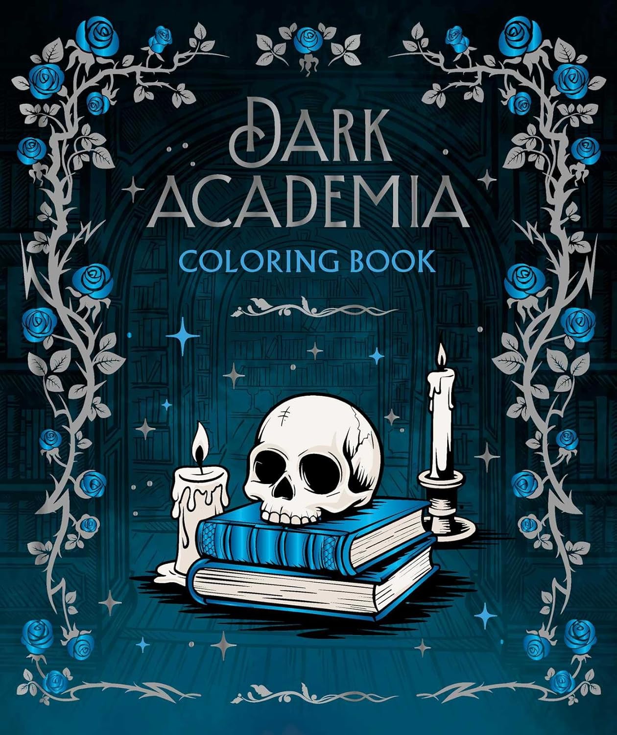 Dark Academia Colouring Book