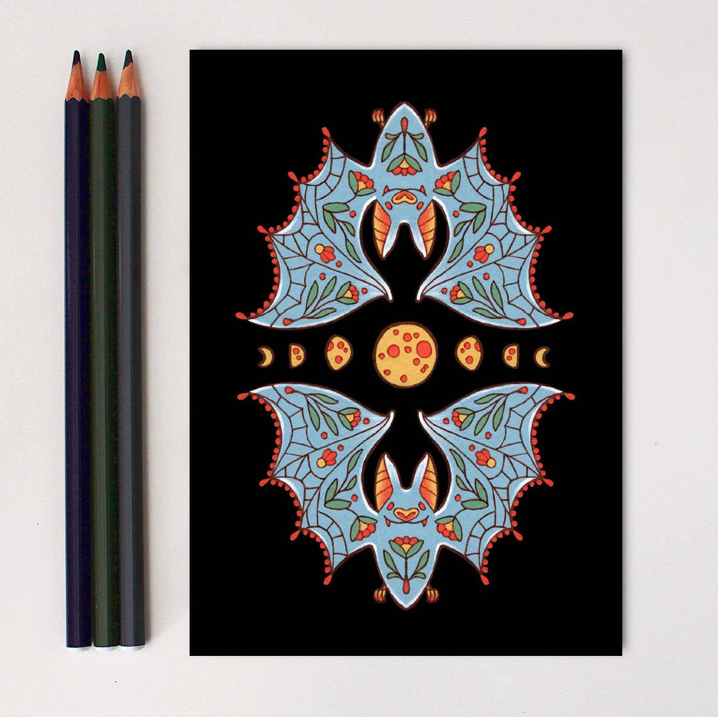 Moon Bats Art Print - 2 Sizes Available