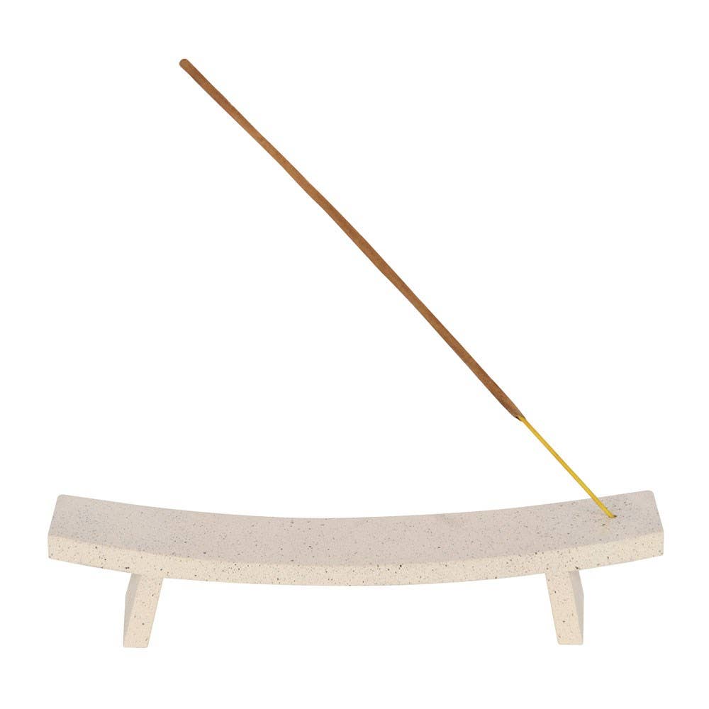 Cream Speckle Incense Holder