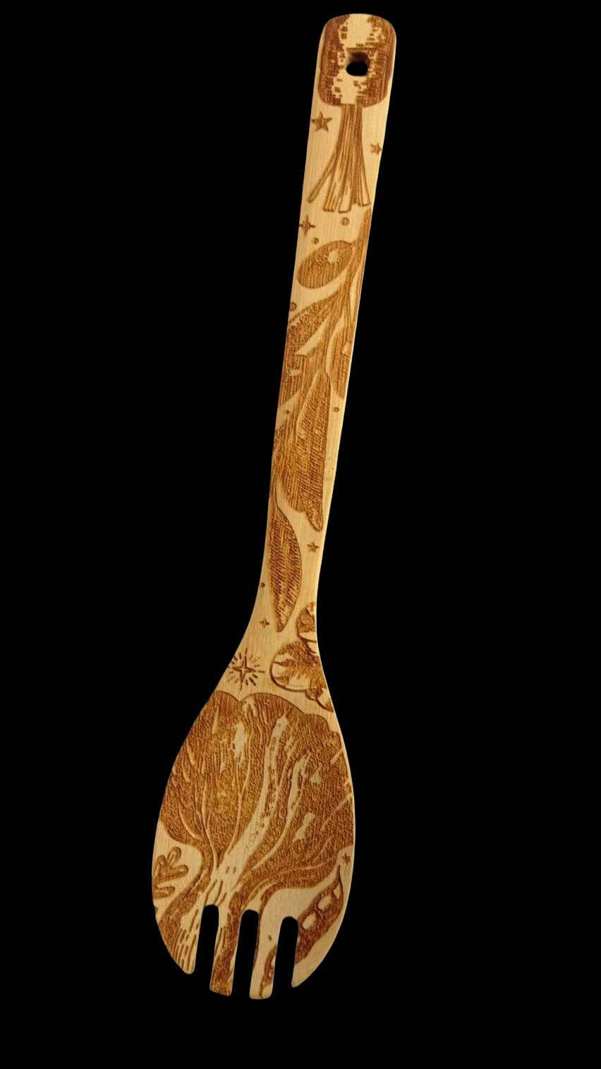 "Eat Your Greens, Witch" Engraved Eco-Friendly Utensils
