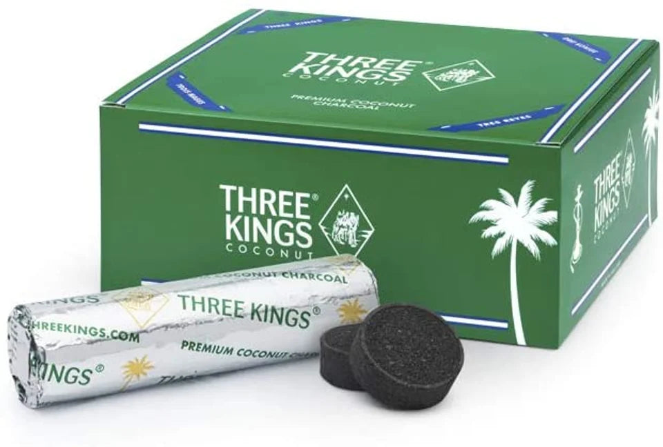 Three Kings Coconut Husk Charcoal Pucks
