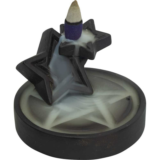 Triple Pentacle Backflow Incense Burner