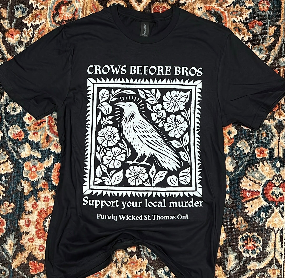 2025 Crows Before Bros T-Shirt - Black