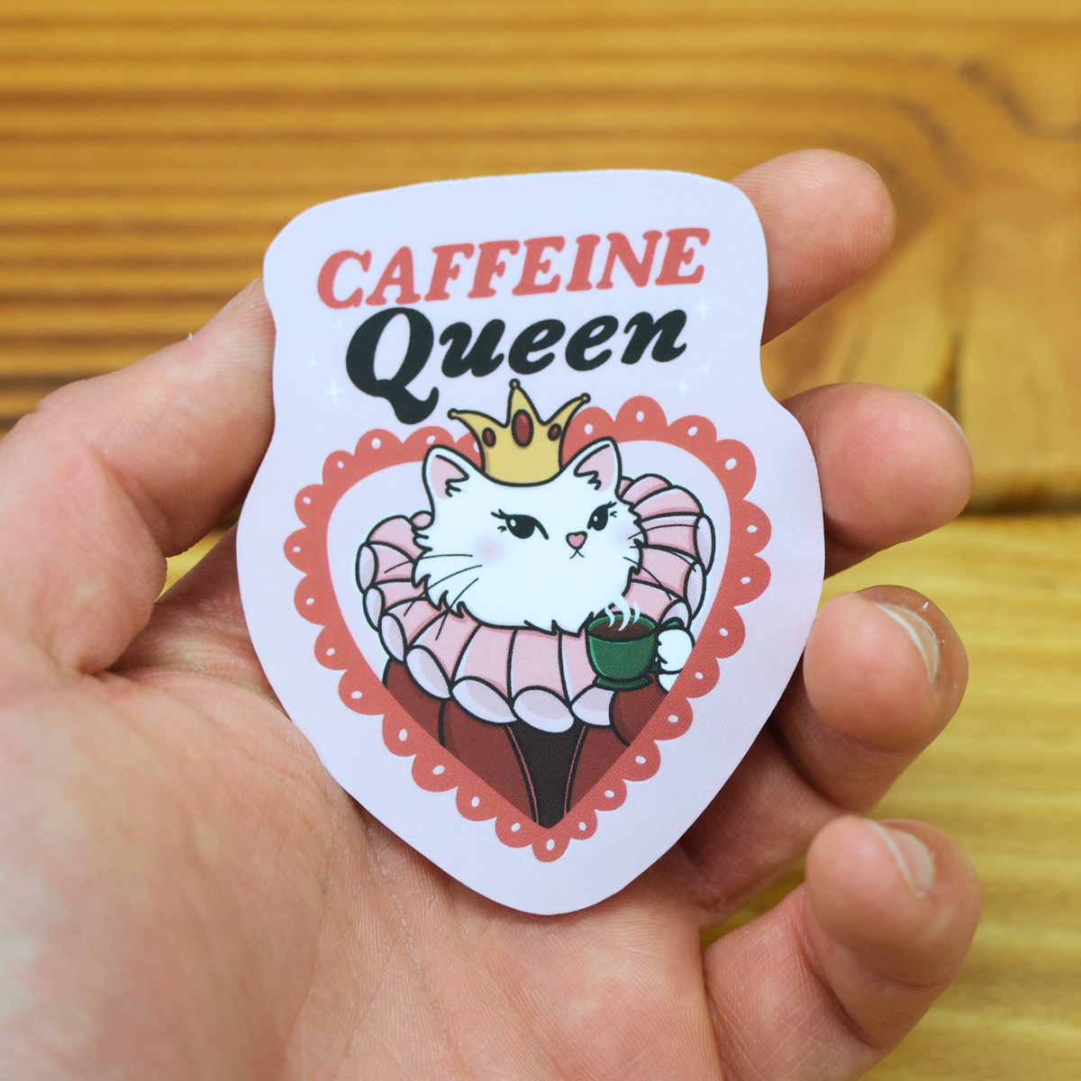 Caffeine Queen Sticker – Purely Wicked Apothecary