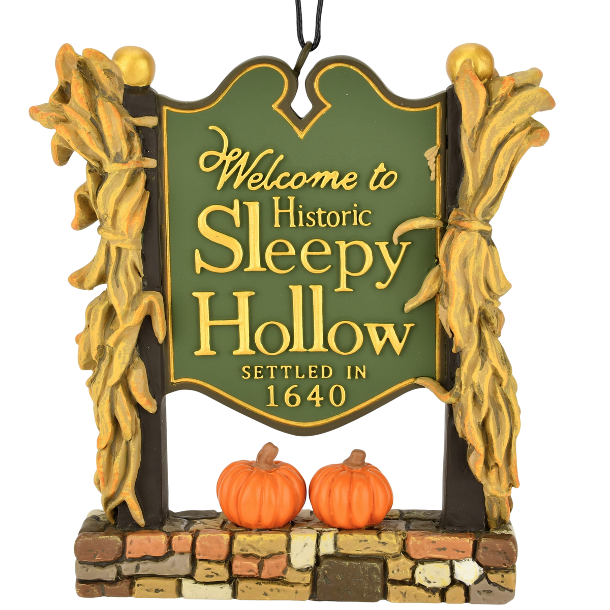 Welcome to Sleepy Hollow Sign Halloween Ornament Decoration