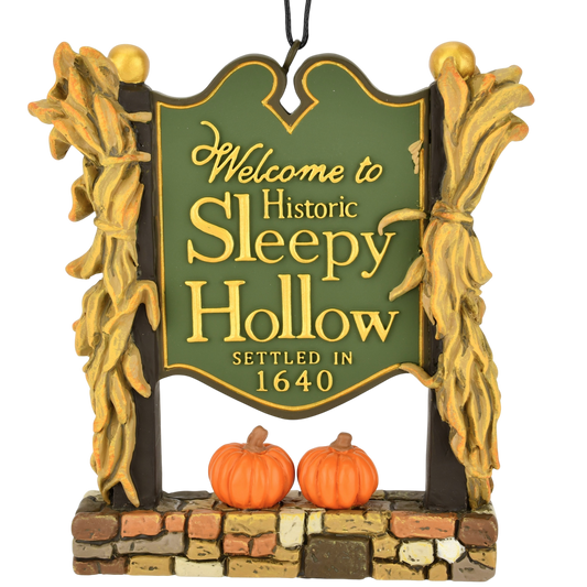 Welcome to Sleepy Hollow Sign Halloween Ornament Decoration