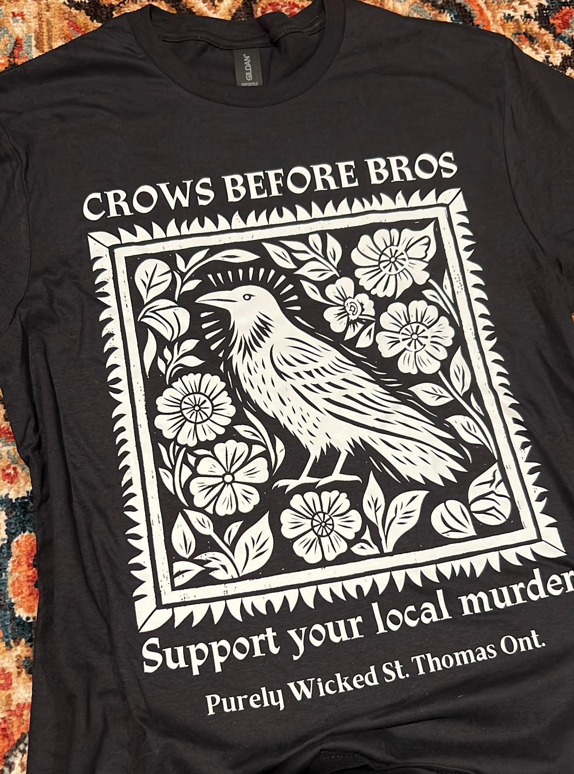 2025 Crows Before Bros T-Shirt - Black