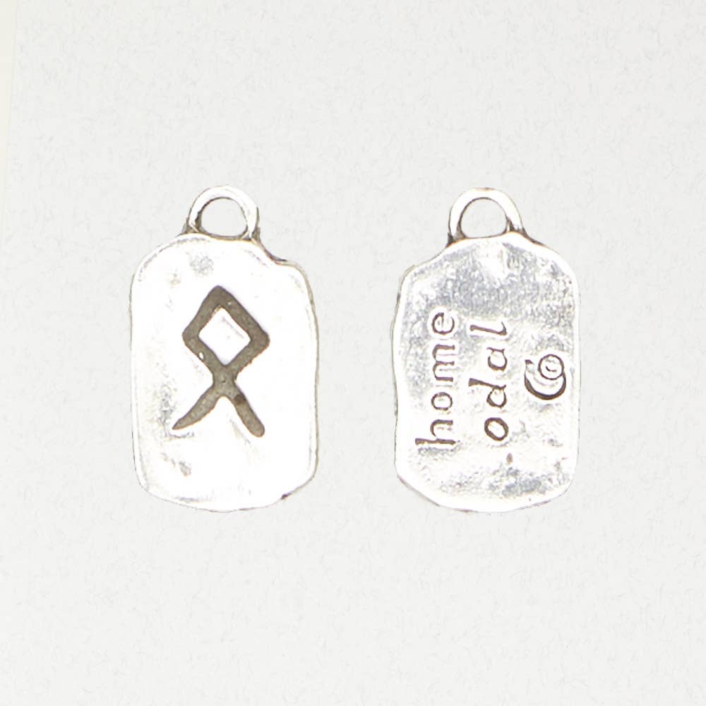 Runestone Pewter Pendant Necklace -ODAL - Home