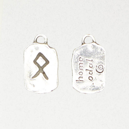 Runestone Pewter Pendant Necklace -ODAL - Home