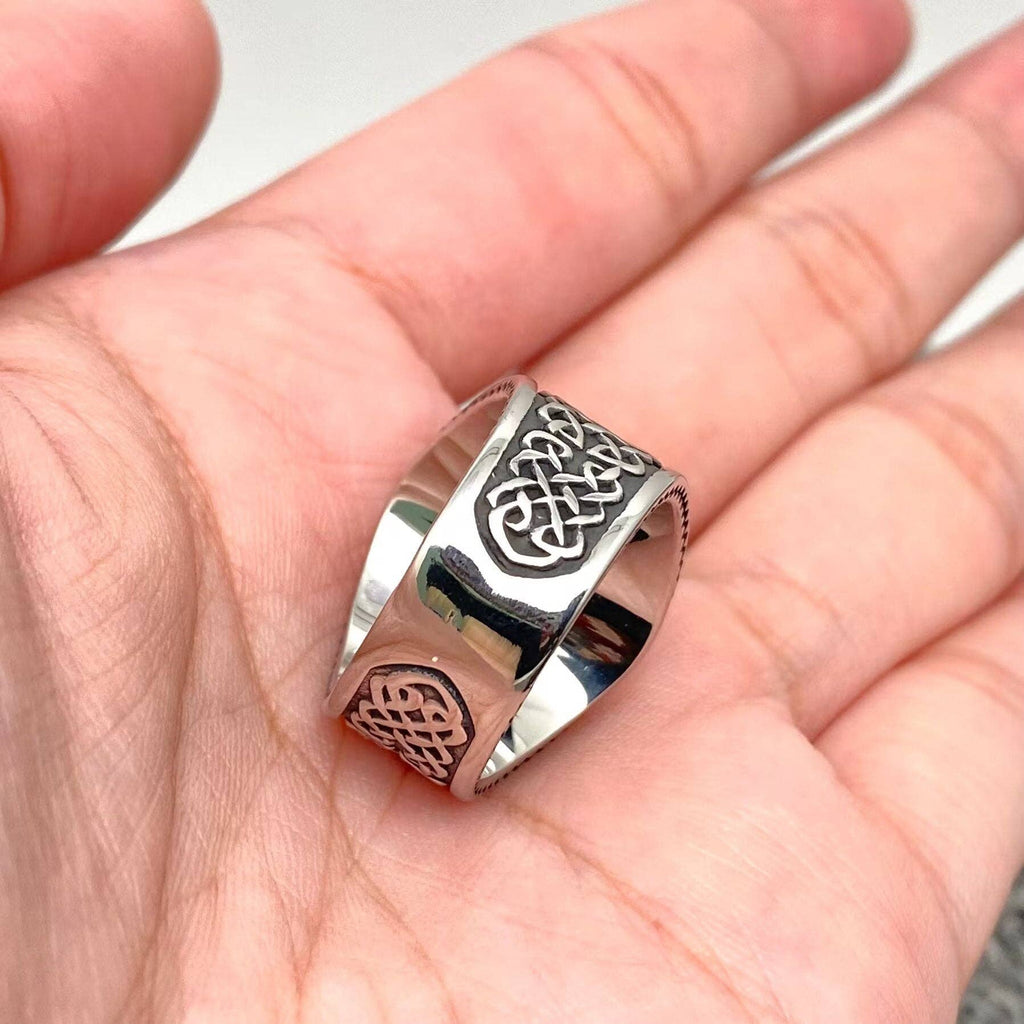 Viking Celtic Knot Tree of Life Stainless Steel Ring