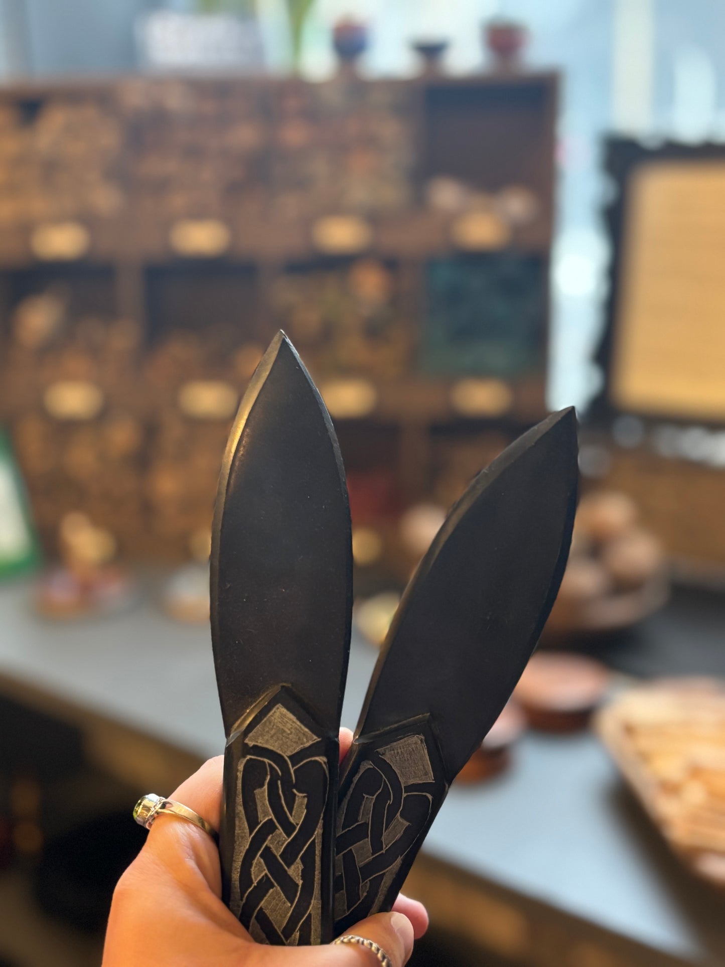 Black Soapstone Athame