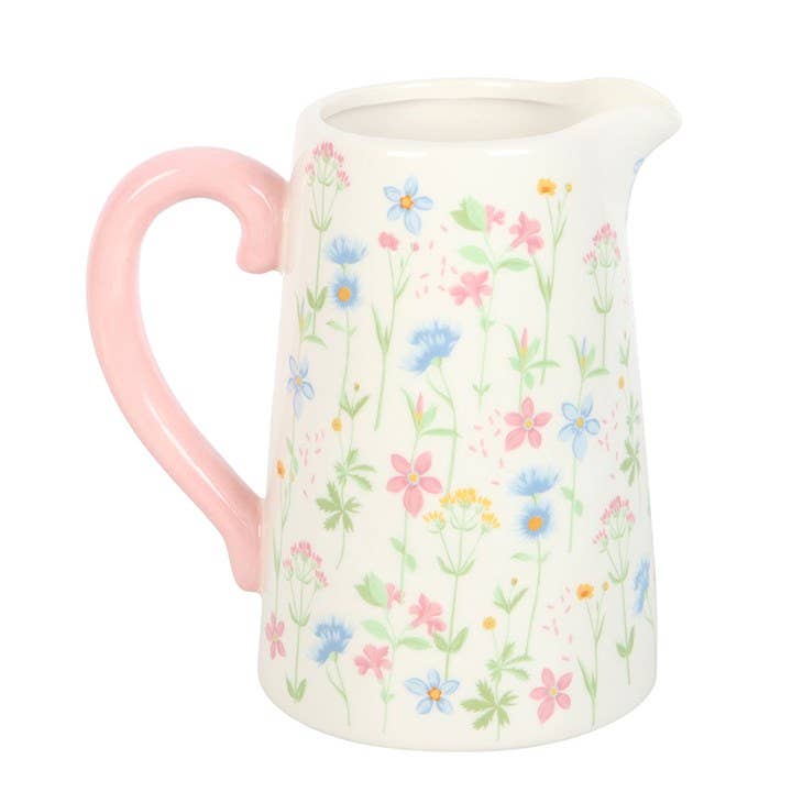 Floral Print Flower Jug