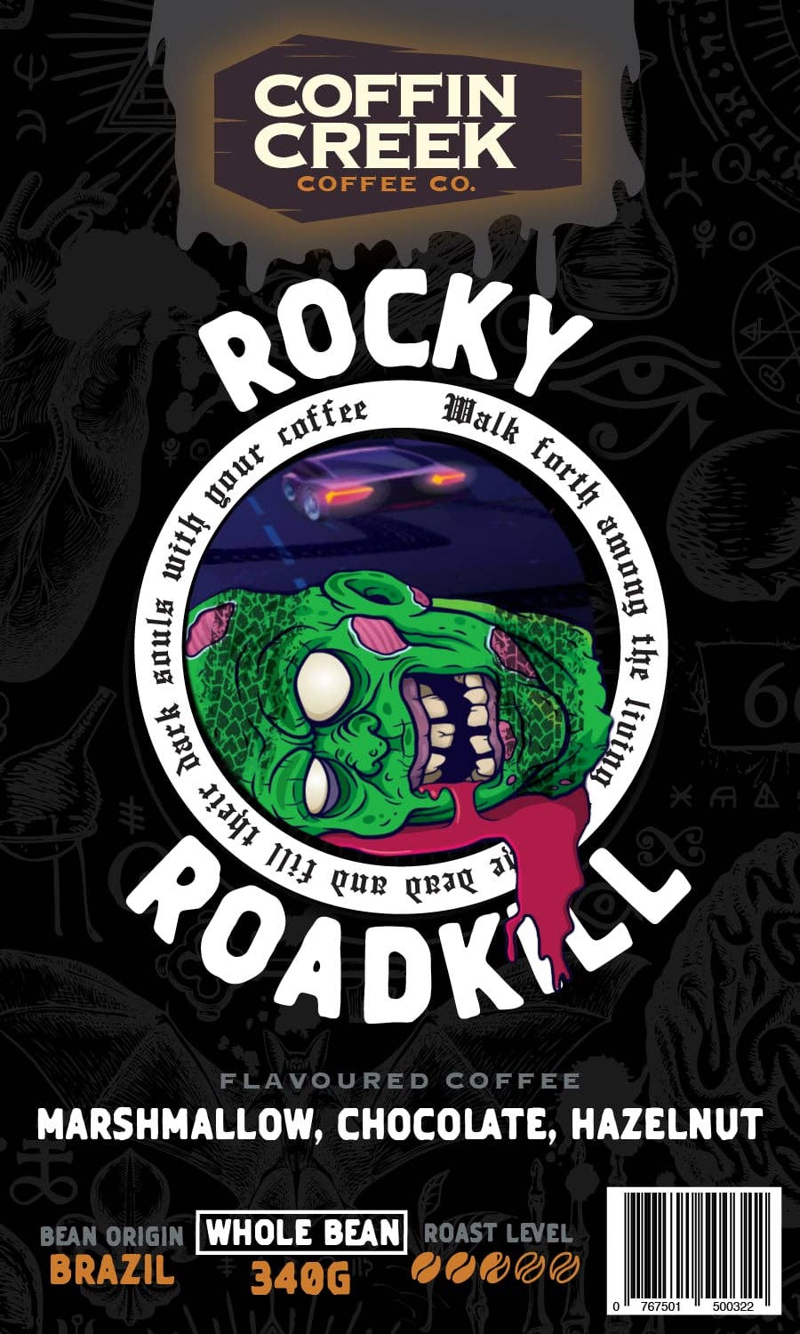 Rocky Roadkill - Rocky Road Flavor: Whole Bean