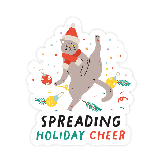 Spreading Holiday Cheer Funny Christmas  STICKER