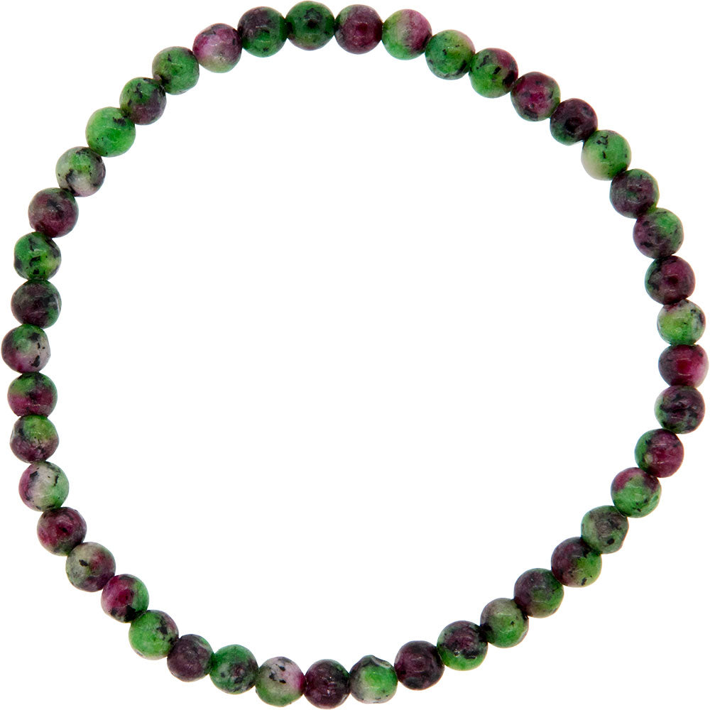 Ruby Zoisite Beaded Bracelet