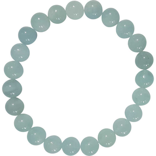 Aquamarine Beaded Bracelet (5-7mm)