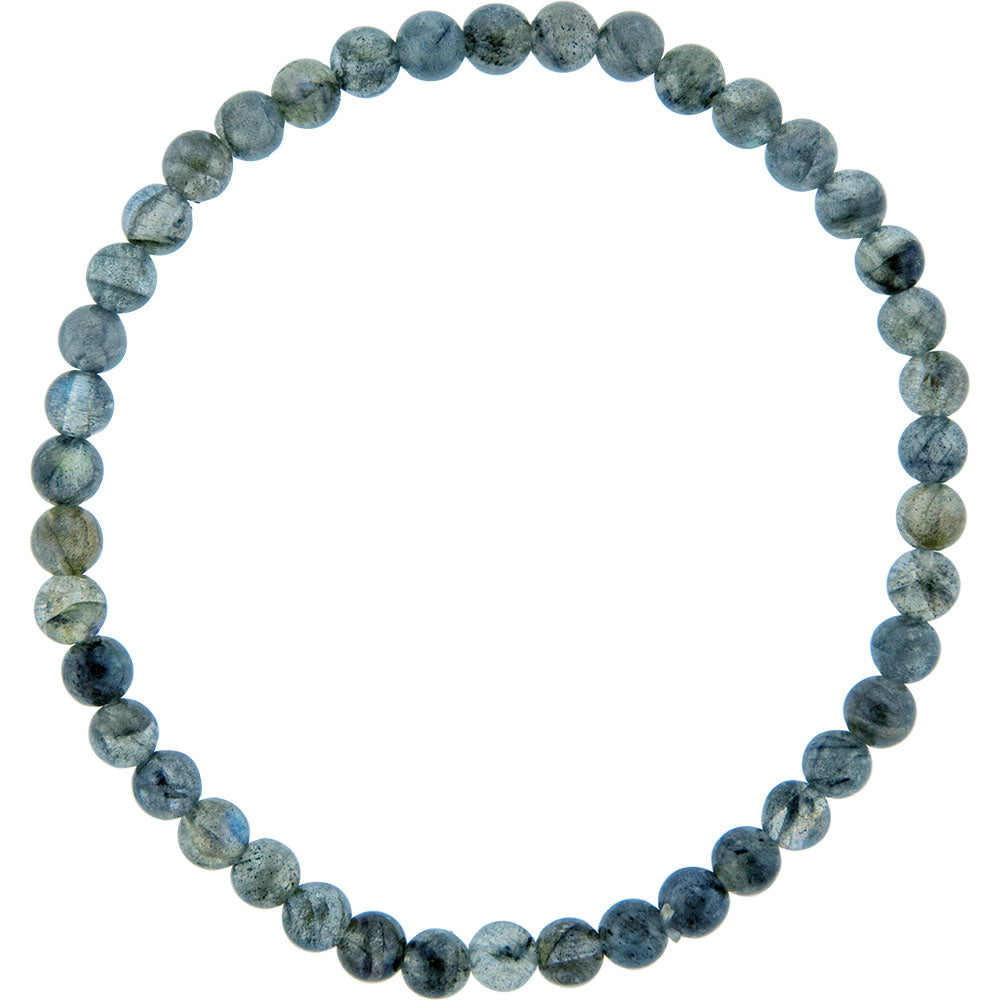 Blue Labradorite Beaded Bracelet (4mm)