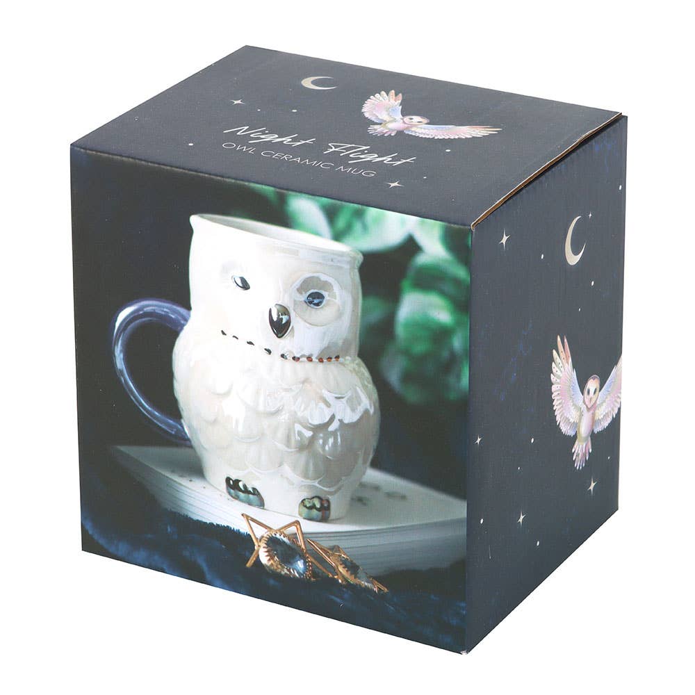 Iridescent Owl Mug