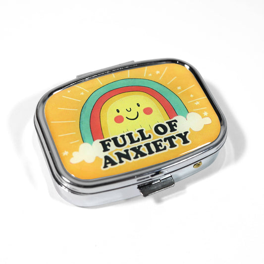 Full of Anxiety - Metal Pill Box