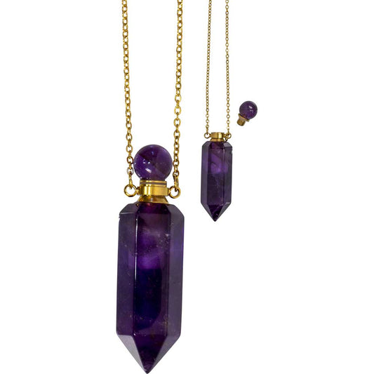 Amethyst Perfume Necklace
