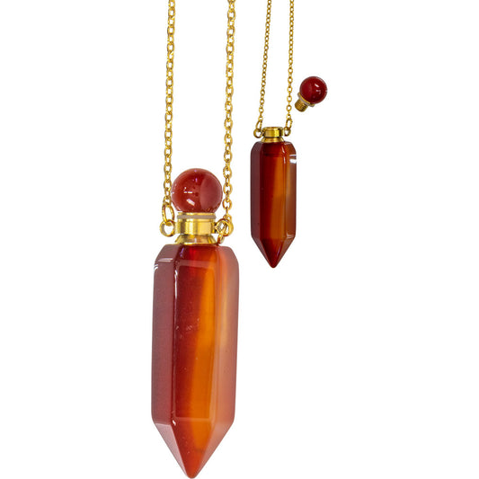 Carnelian Perfume Necklace