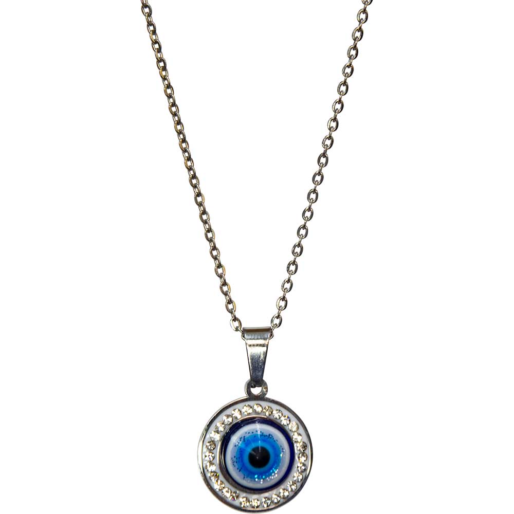 Evil Eye Circles Pendant Necklace