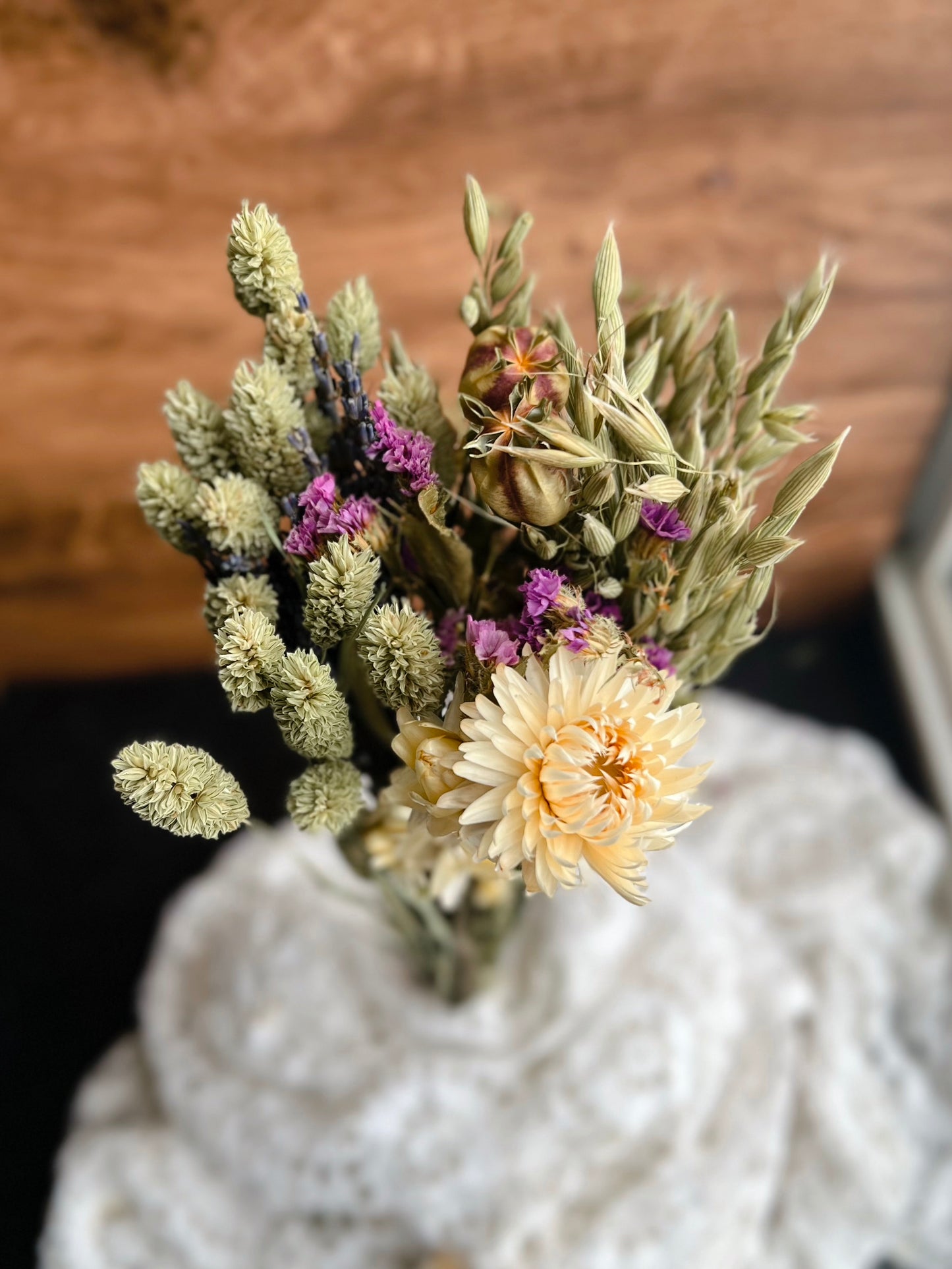 Dried flower bouquets