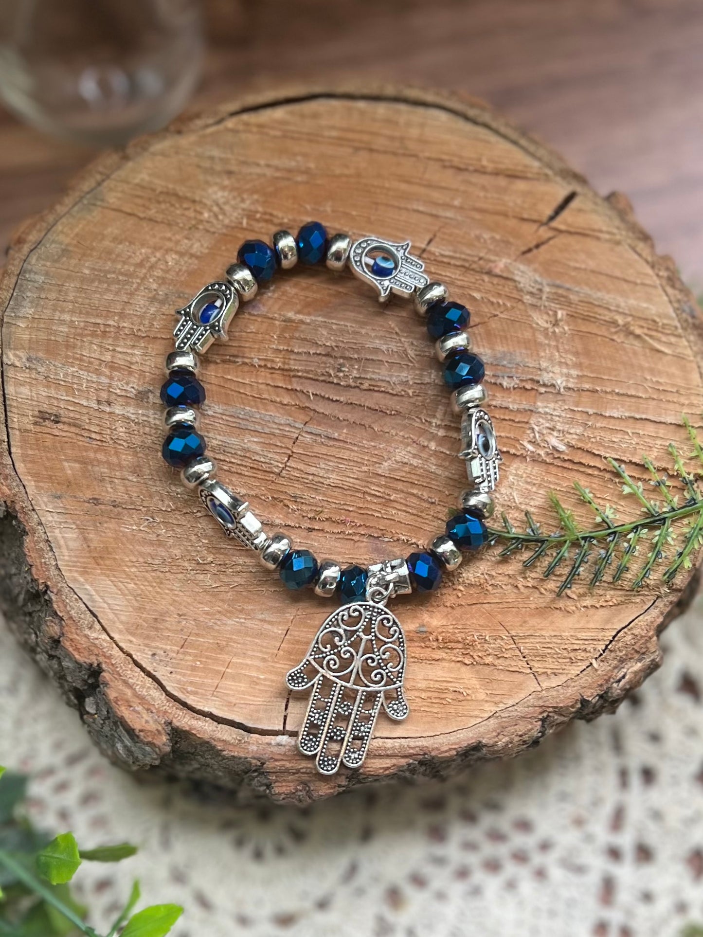 Evil Eye with Fatima Hand Bracelet