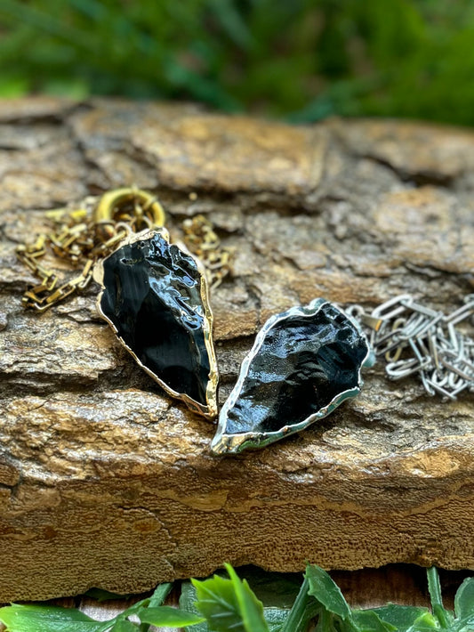 Obsidian Arrowhead Necklace