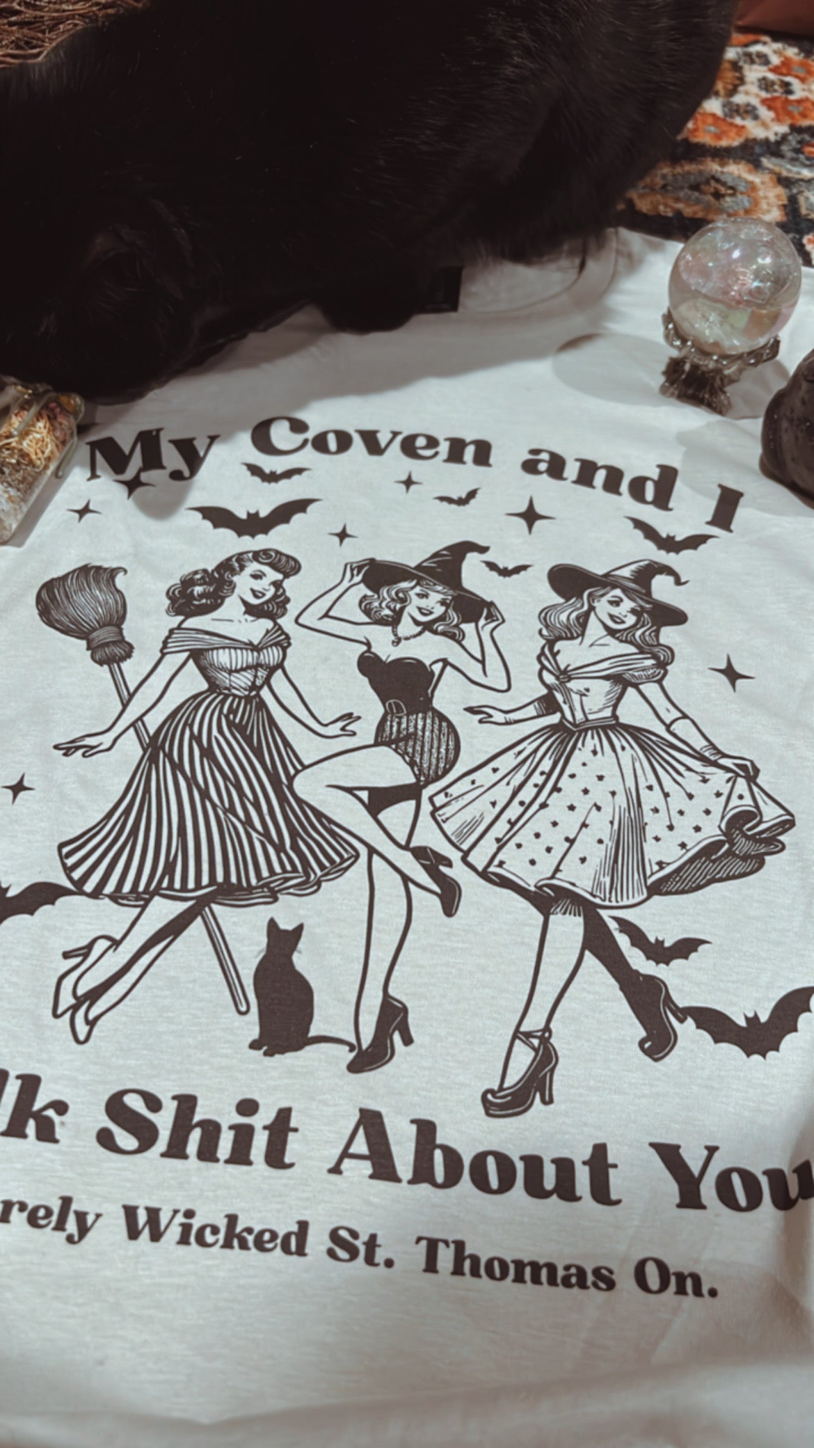 My Coven & I Talk Shit About You T-Shirt - Sand