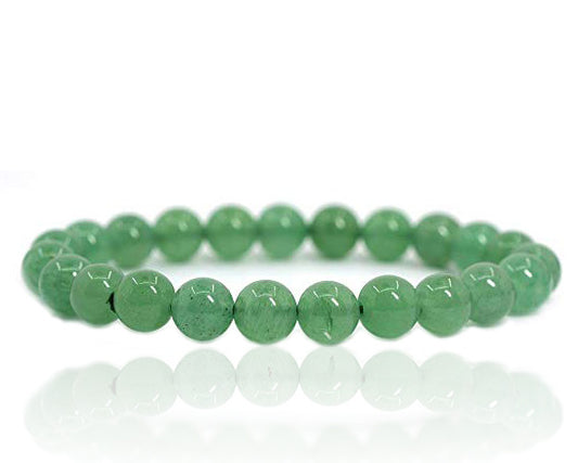 Green Aventurine Beaded Bracelet - 10mm