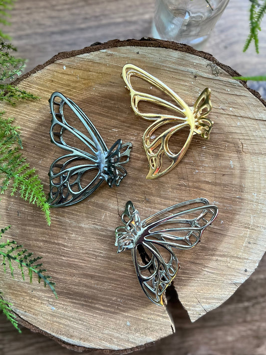Metal Butterfly Hair Clips