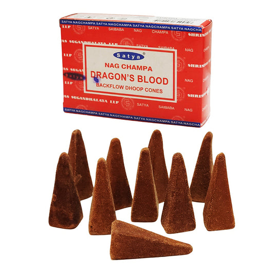 Nag Champa Dragon's Blood Backflow Incense Cones