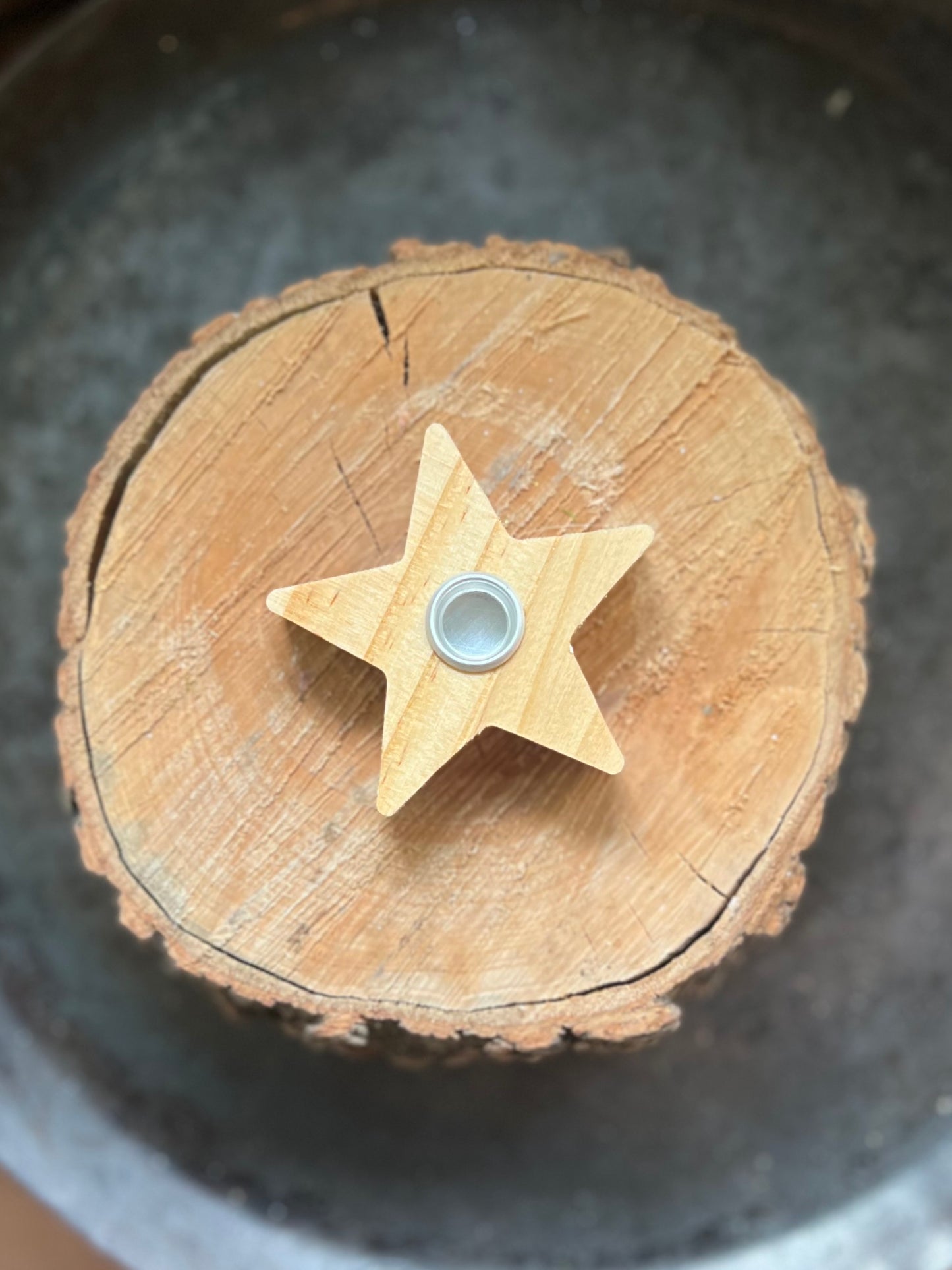 Wiccan Spell Wooden Candle Holders