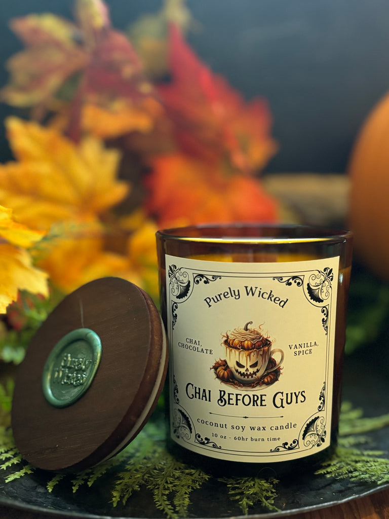 Chai Before Guy Luxury Soy Candle - Fall Collection