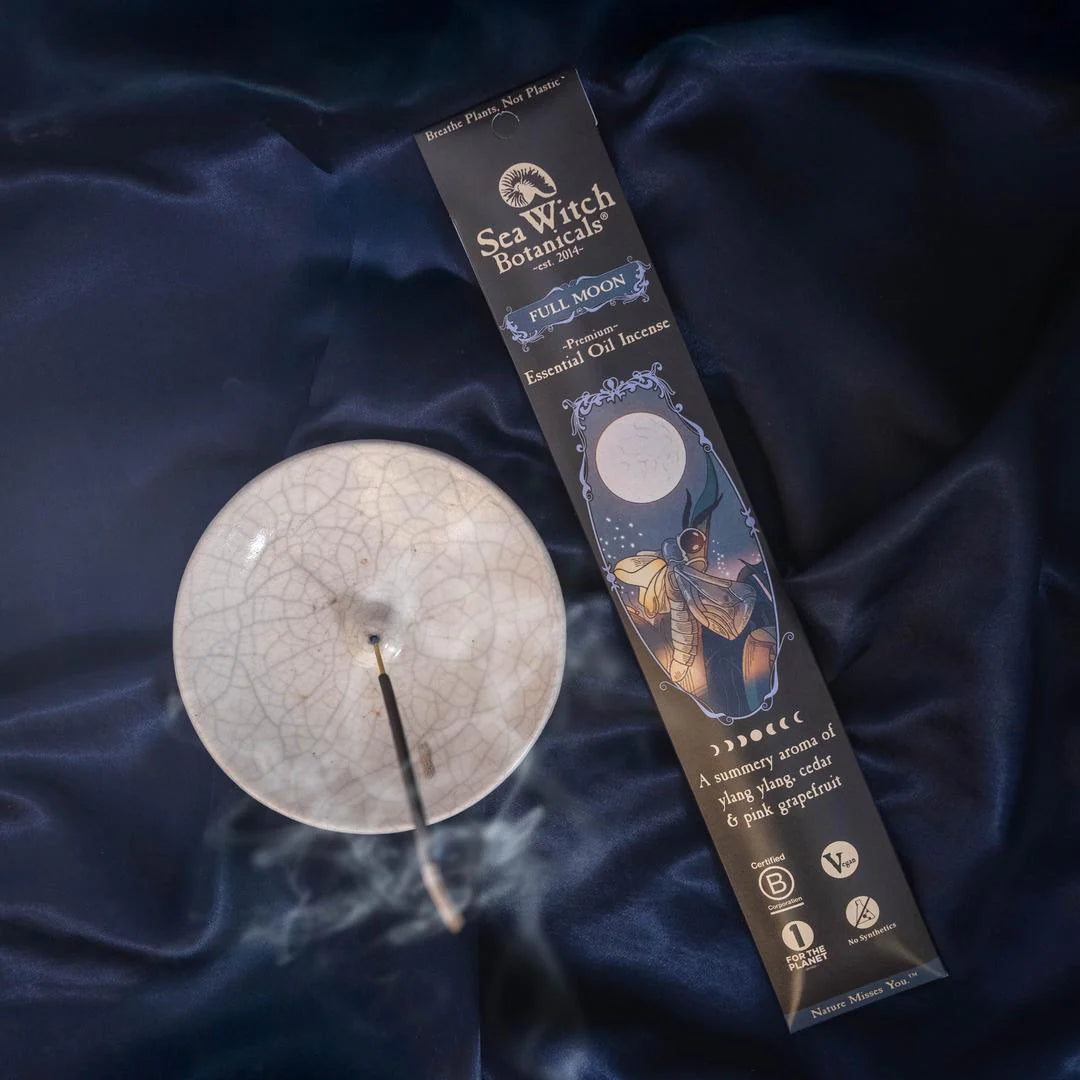Full Moon Incense Sea Witch Botanicals: with Grapefruit, Ylang Ylang, & Cedarwood