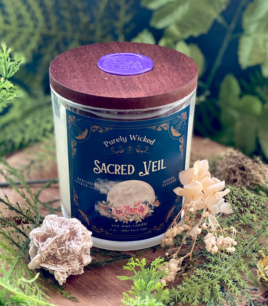 Sacred Veil Luxury Soy Candle - NEW Year Collection