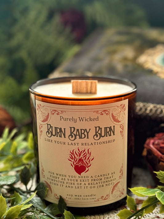 Burn Baby Burn (Like Your Last Relationship) Luxury Candle - Valentine's Candle