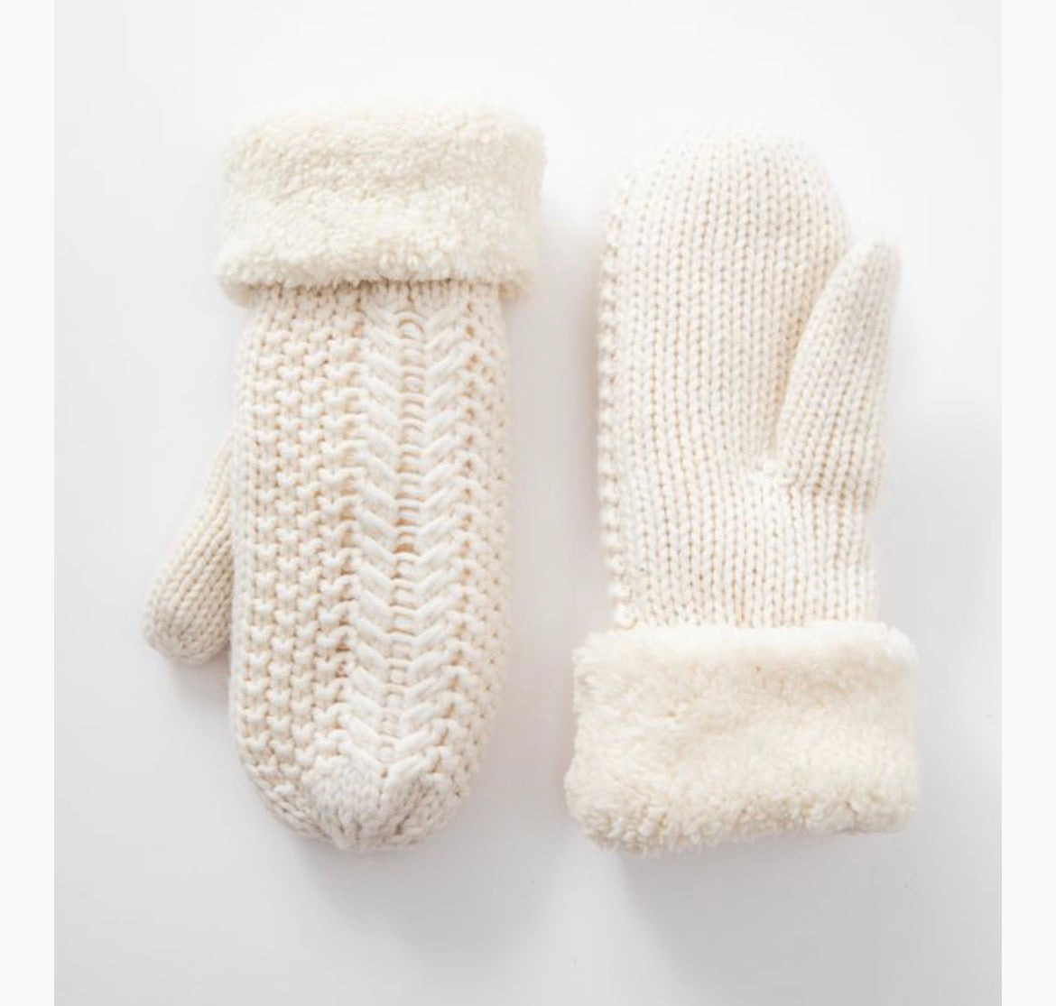 Knit Mittens & Mini Tea Set