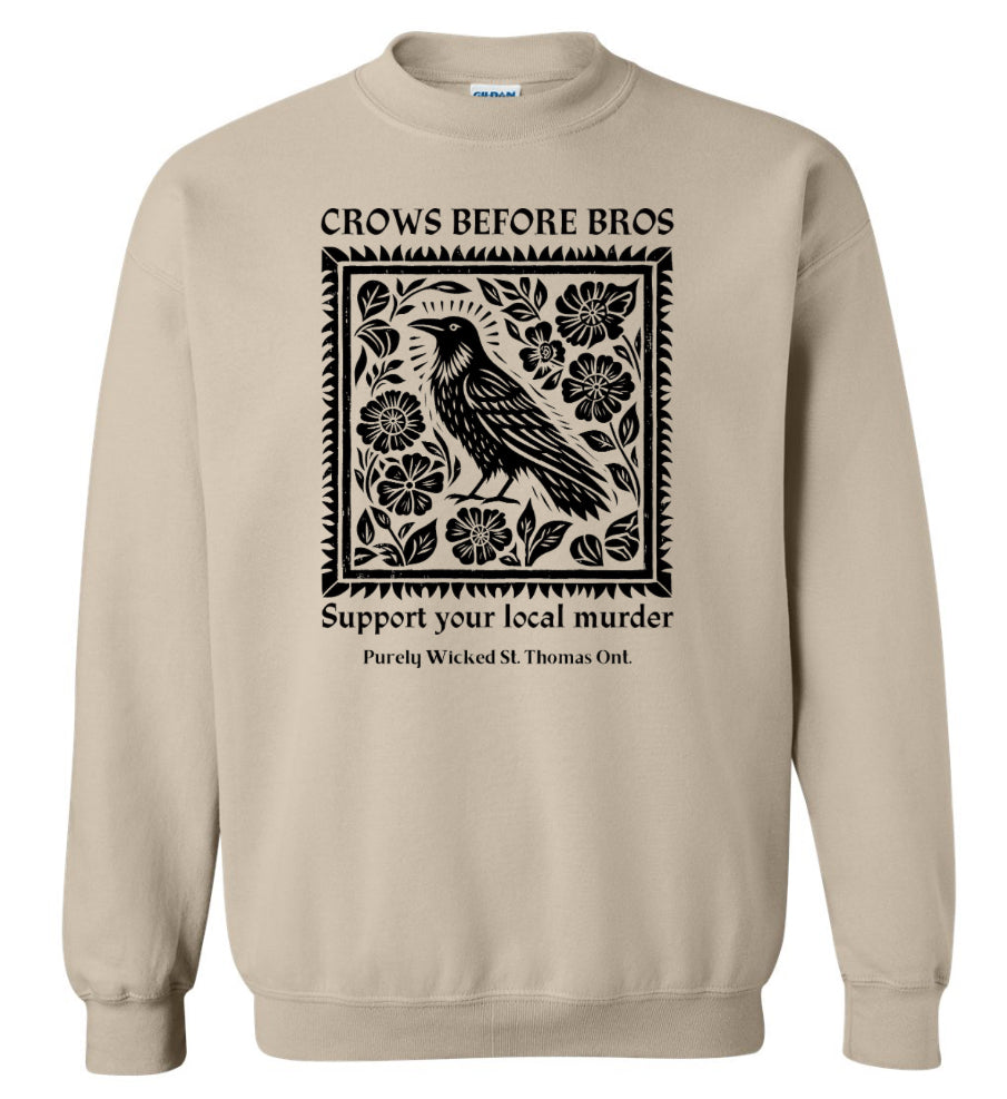 2025 Crows Before Bros - Sand Crewneck