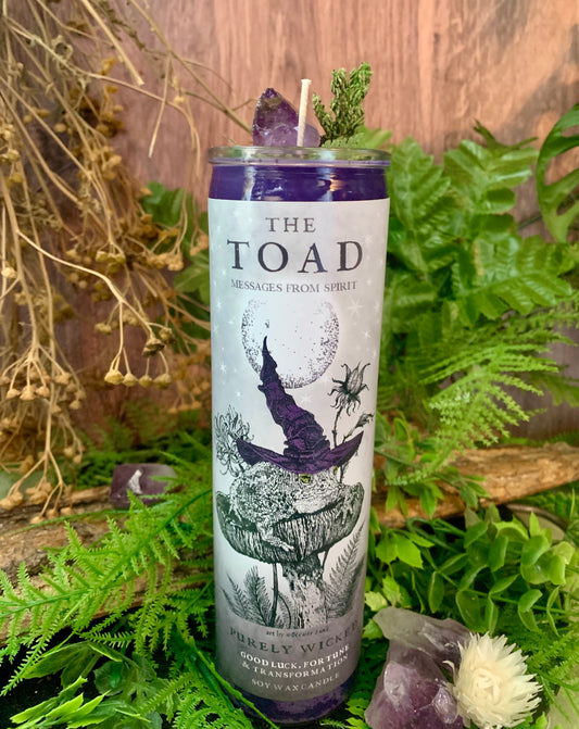 The Toad : Message from Spirit - Pillar Prayer Candle